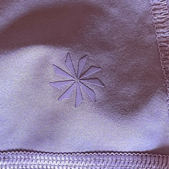 Athleta Racerback Tank Lavender with Perforated Peplum and Scoop Neck Size M - Picture 3 of 7